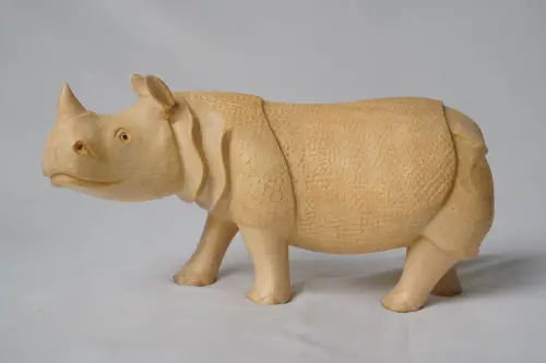 Handmade Wooden Rhinoceres